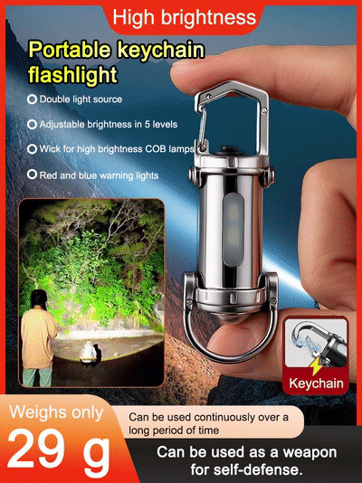 Mini keychain flashlight