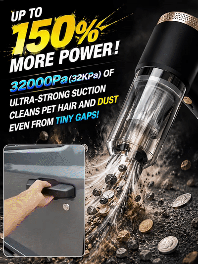 ⚡ 32,000 Pa suction power – removes dirt in a flash!