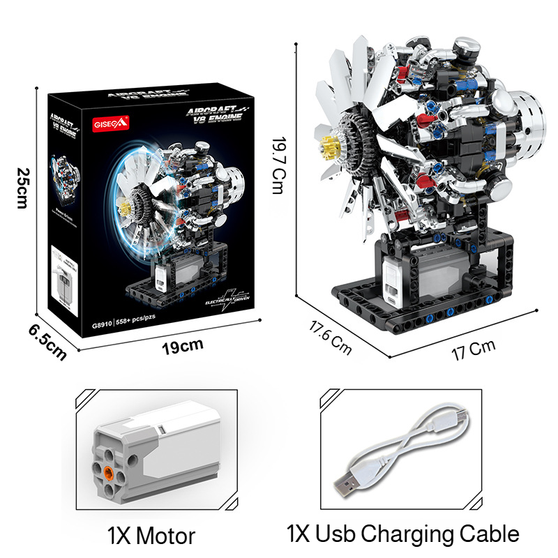 【Real Start Capable】Machine Technology V8 Engine Drive Group