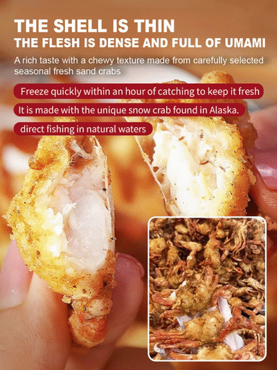 Game-changing snack—not chips, not nuts—whole tiny crispy crabs Explosive Flavor Profile