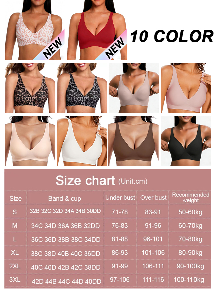 [Limited-time half price]Seamless Wireless Full-Coverage Bra