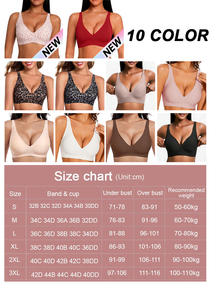 [Limited-time half price]Seamless Wireless Full-Coverage Bra