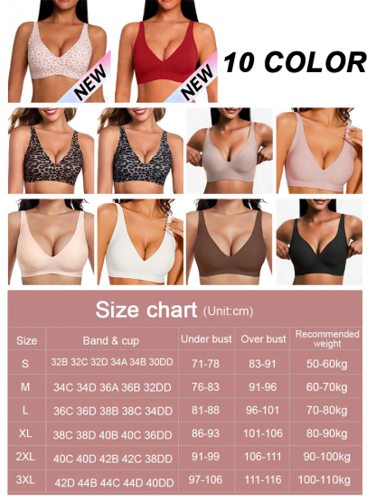 [Limited-time half price]Seamless Wireless Full-Coverage Bra