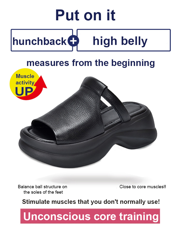 Summer thick-soled platform slippers