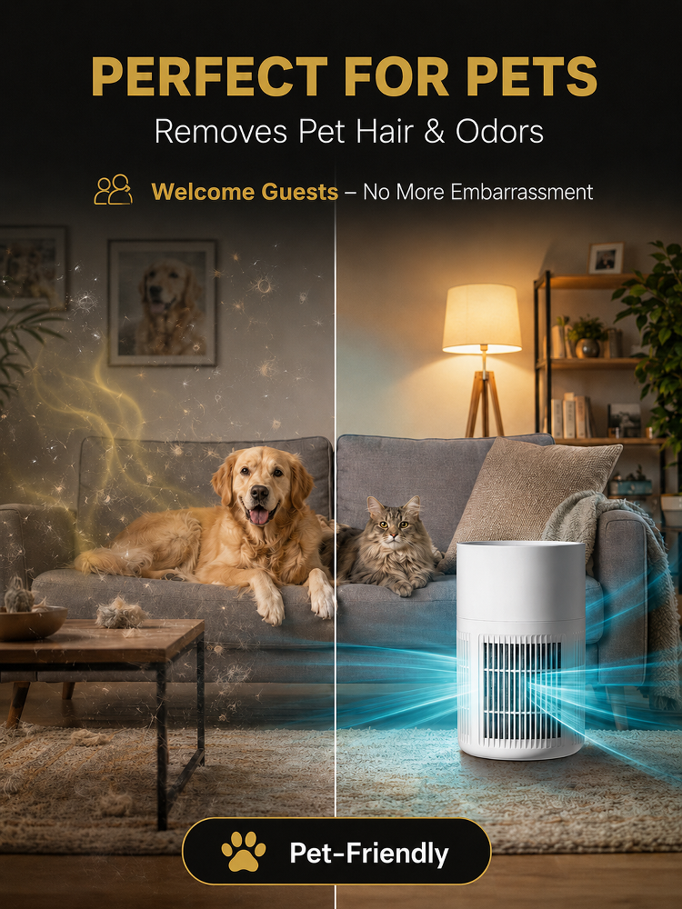 Negative Ion Home Air Purifier for Formaldehyde and Odor Removal