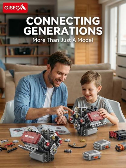 【Real Start Capable】Machine Technology V8 Engine Drive Group