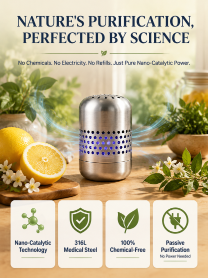 FreshCore Fridge Purifier | Nano Catalytic Technology Eliminates Odors & Extends Food Freshness