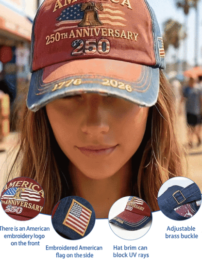 Retro Embroidery  Commemorative Baseball Cap