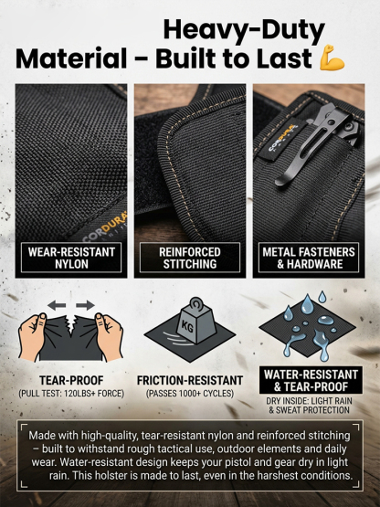 Tactical Concealed Carry Waist Pack | Multi-Purpose Secure Storage