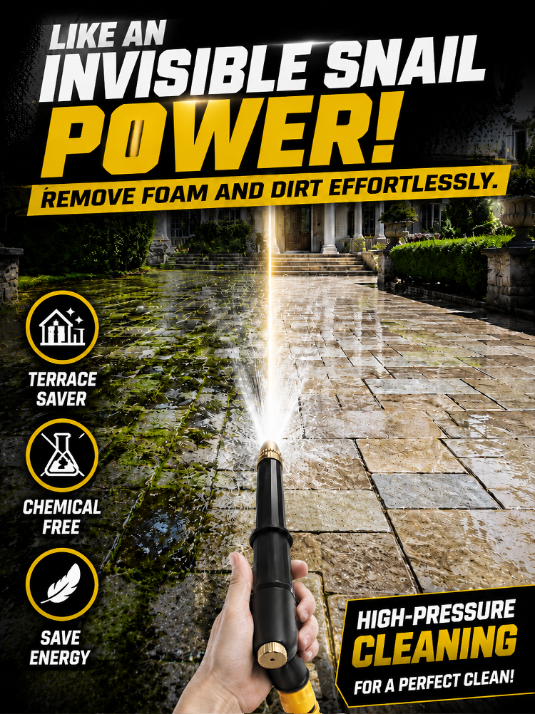 Hose‑Powered High‑Pressure Washer Nozzle | No‑Gas No‑Electric Garden Hose Cleaning Tool