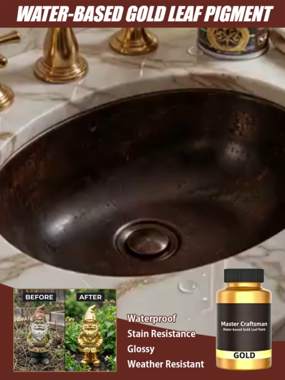 Quick-dry Long-lasting Gold Water-based Metallic Paint
