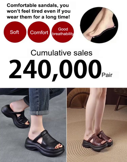 Summer thick-soled platform slippers