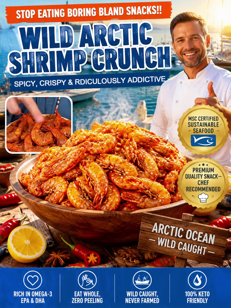 Mess‑Free Crispy Roasted Shrimp Snack | Zero Greasy Fingers, Keep Your Keyboard Spotless While Working & Gaming