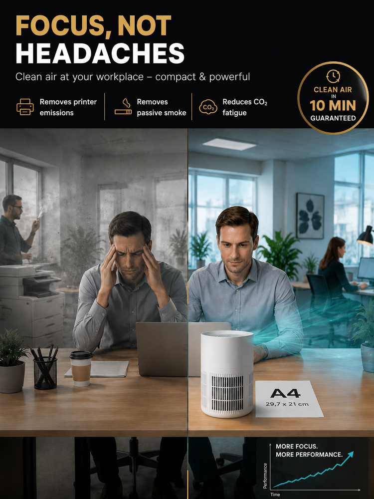 Negative Ion Home Air Purifier for Formaldehyde and Odor Removal