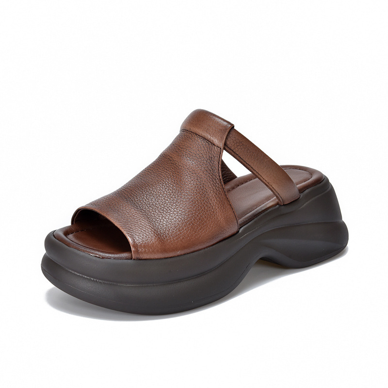 Summer thick-soled platform slippers