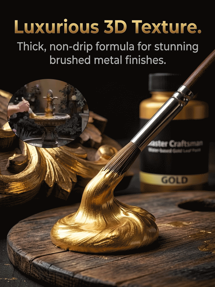 Quick-dry Long-lasting Gold Water-based Metallic Paint