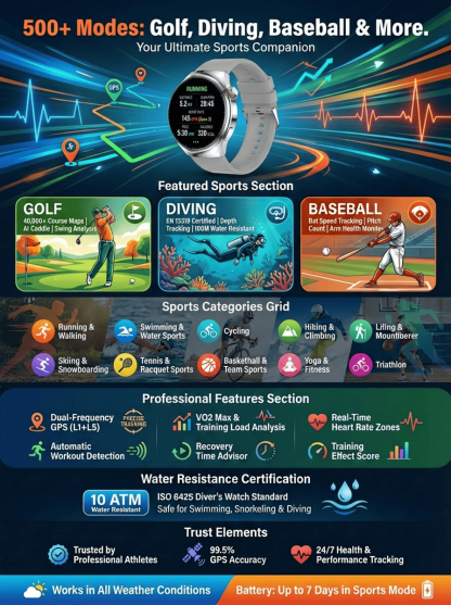 【Recommended by MDs!】The Newest Smart Health Watch！US Technology: 10 Years Ahead of China！