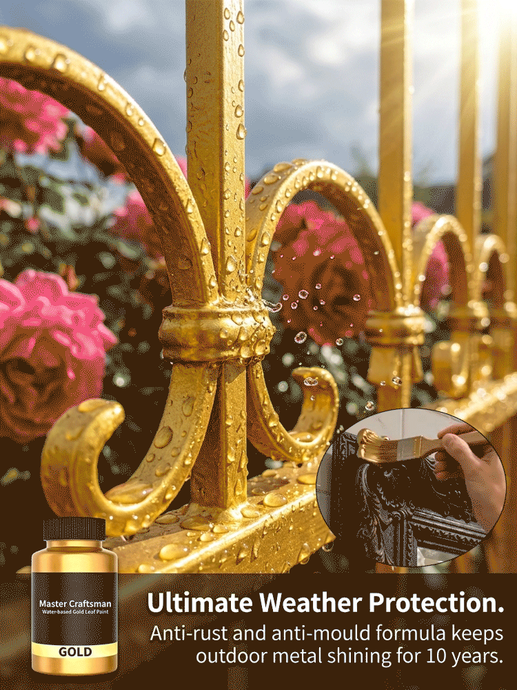 Quick-dry Long-lasting Gold Water-based Metallic Paint