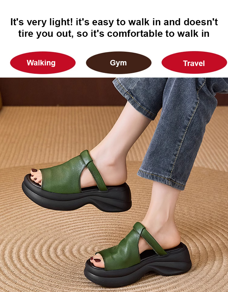 Summer thick-soled platform slippers