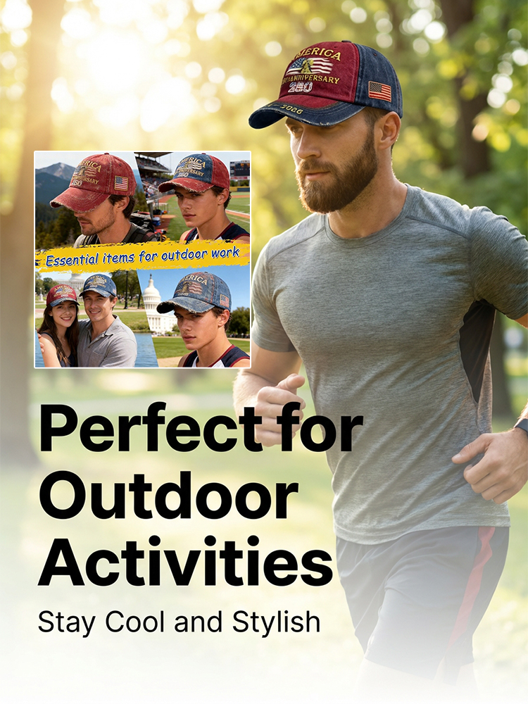 Retro Embroidery  Commemorative Baseball Cap