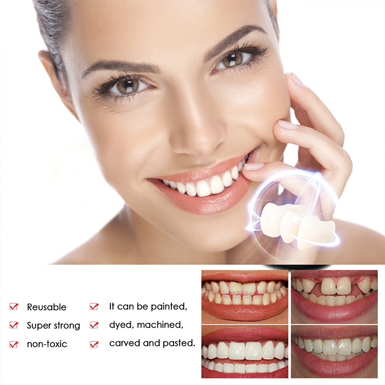 Whitening artificial teeth dentures