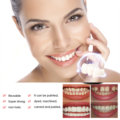 Whitening artificial teeth dentures