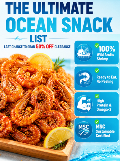 Mess‑Free Crispy Roasted Shrimp Snack | Zero Greasy Fingers, Keep Your Keyboard Spotless While Working & Gaming