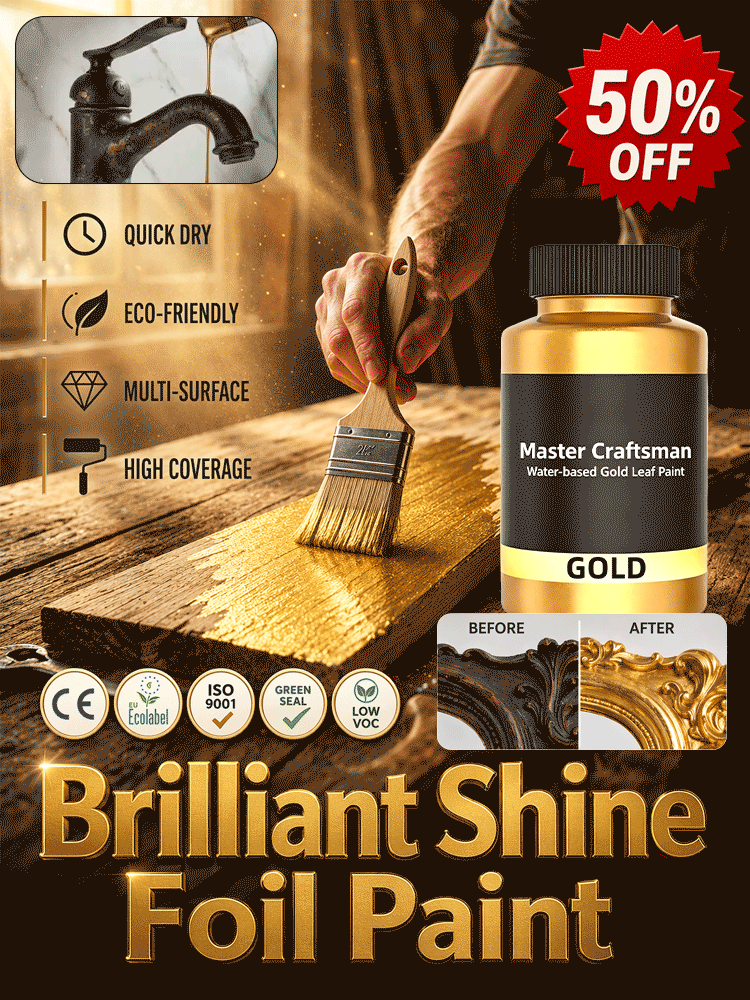 Quick-dry Long-lasting Gold Water-based Metallic Paint