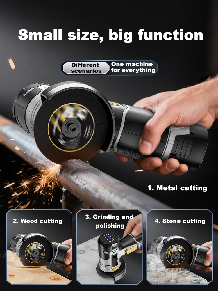 Mini lithium-ion angle grinder