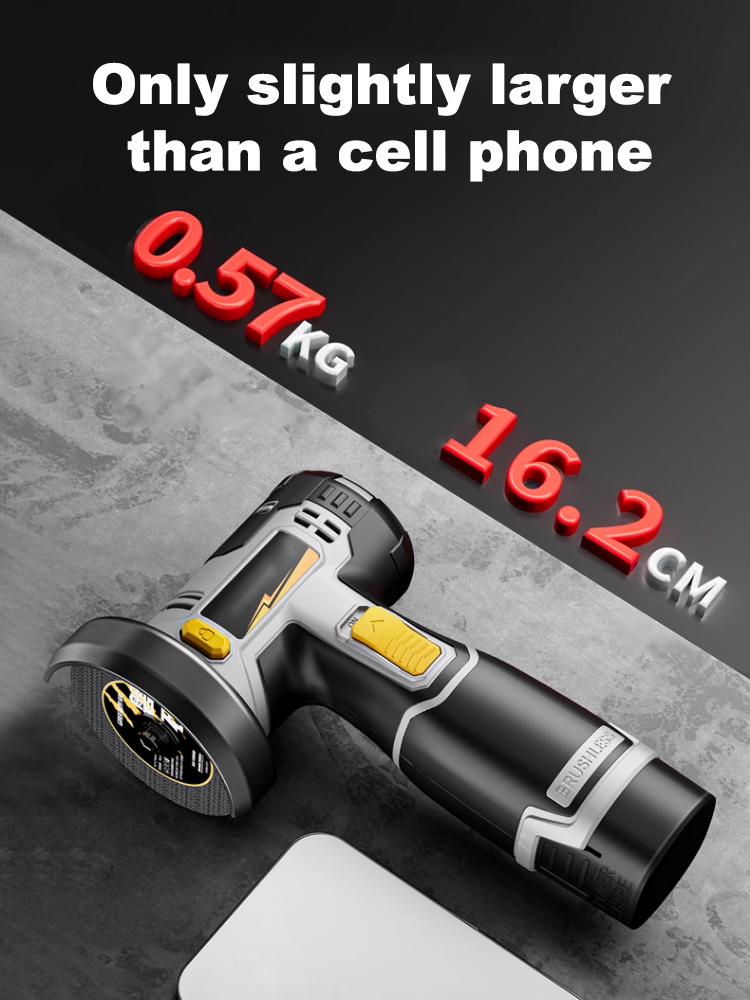 Mini lithium-ion angle grinder