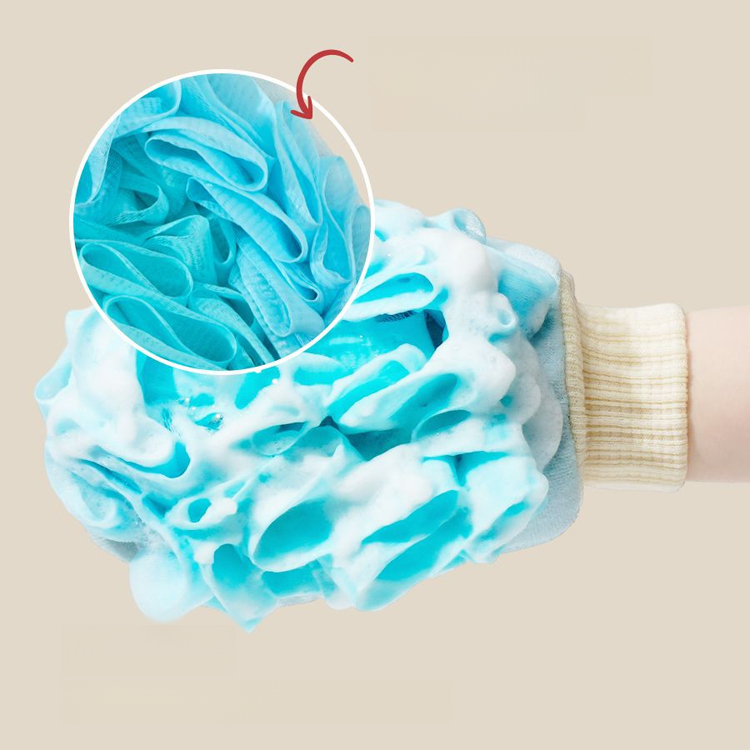 Bath towel and bath ball 2 in 1