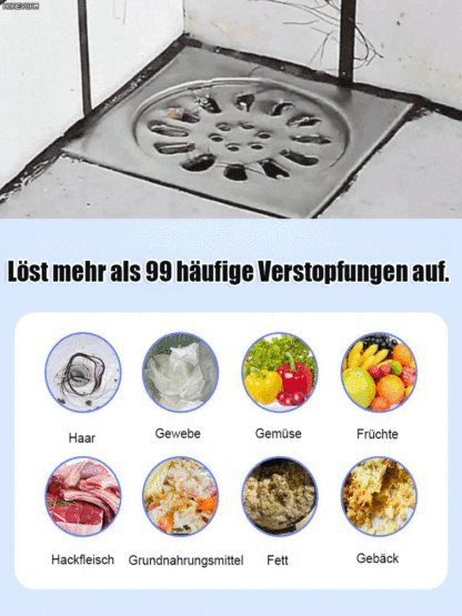 【3 Minuten zur Beseitigung von Verstopfungen】Starker Rohrreiniger