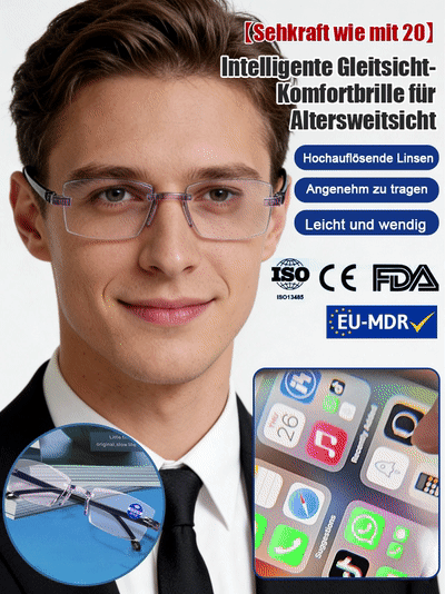 👓 Intelligente Zoom-Lesebrille – Sehkraft wie in deinen 20ern!