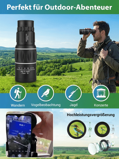 Tragbares hochauflösendes Teleskop