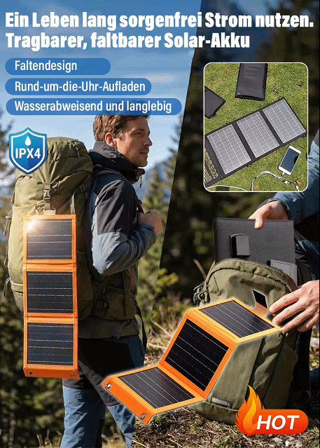 Faltbares Solarpanel – Überall Strom, wo die Sonne scheint