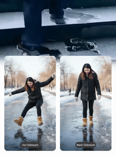 Eiskrallen Outdoor Unsichtbar ⚡ 5-Spikes | Rutschfrei für Schneewanderungen