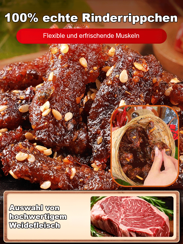 Angus-Fleisch Ausgangsmaterial – Windgetrocknete Rindfleischbande