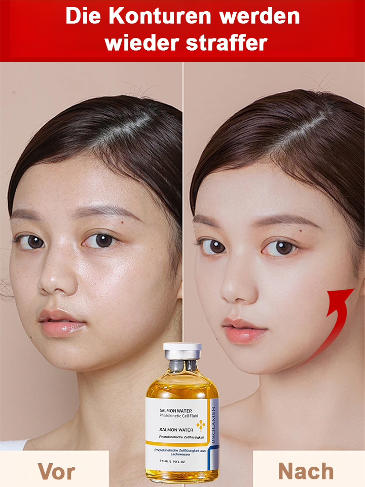 Lachs-Wasser-Glanz-Faltenreduzierendes Serum