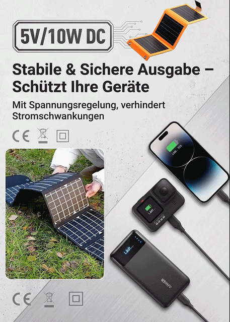 Faltbares Solarpanel – Überall Strom, wo die Sonne scheint