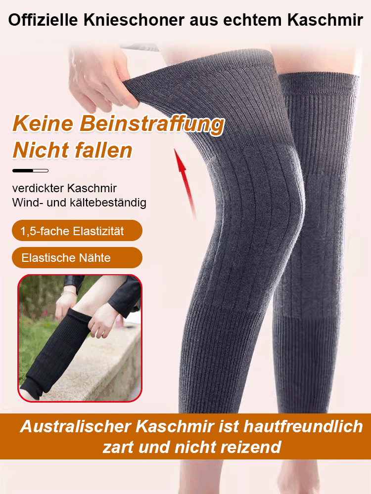 Verlängerte, warme Kaschmir-Knieschoner