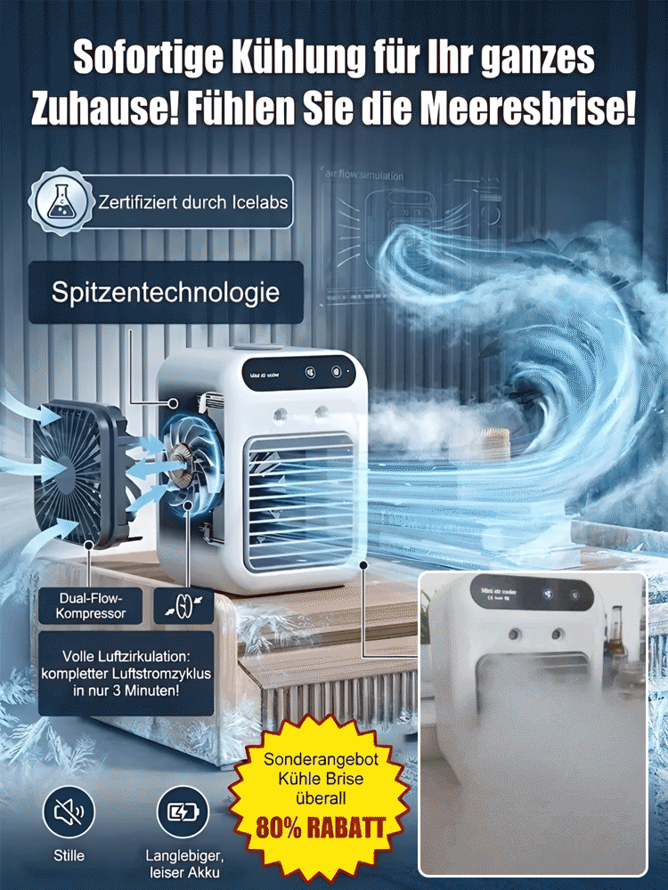  Tischklimaanlage mit Sprühnebelkühlung