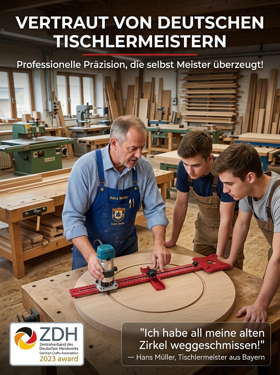 Perfekter Fräszirkel Pro (Millimetergenaue Kreise)