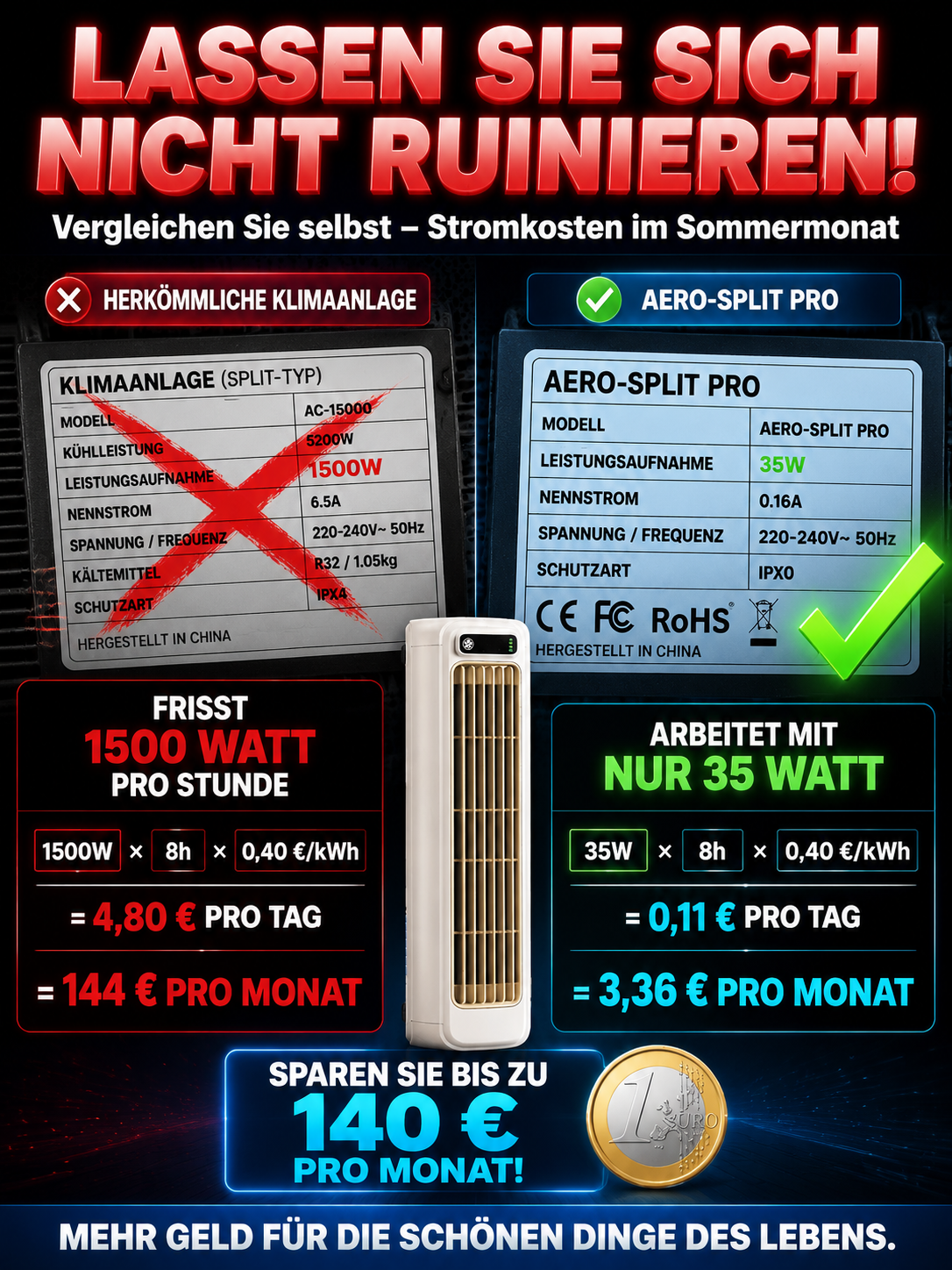2026 neues Modell Durchfluss-Turbinengebläse – Reeper Max mobile Kühlgerät