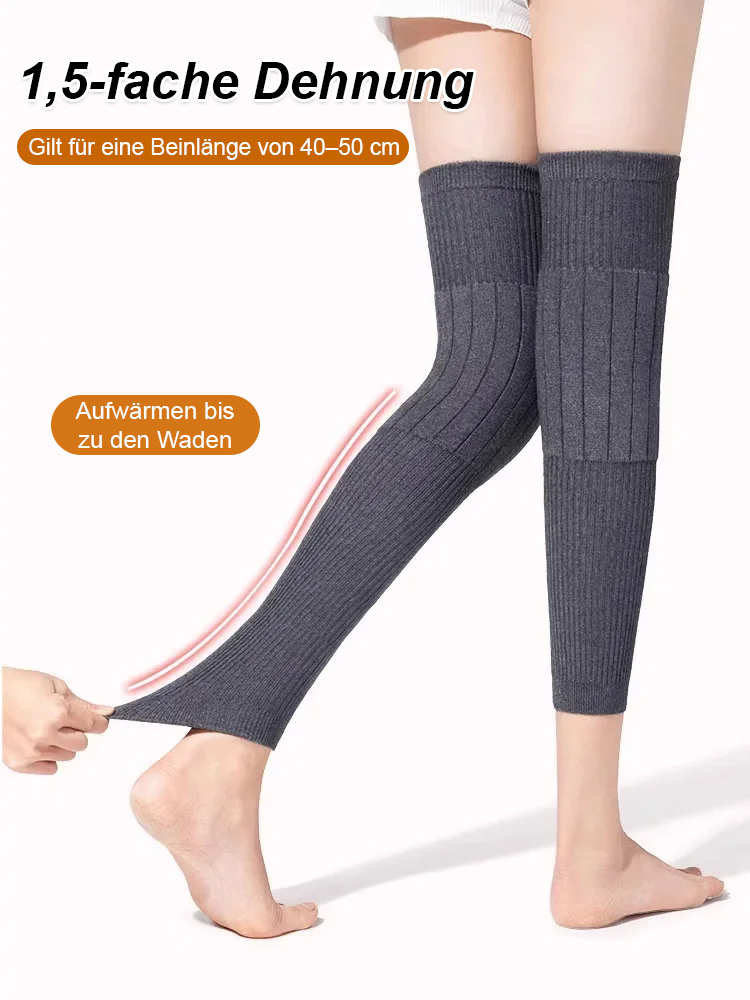 Verlängerte, warme Kaschmir-Knieschoner