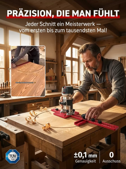 Perfekter Fräszirkel Pro (Millimetergenaue Kreise)