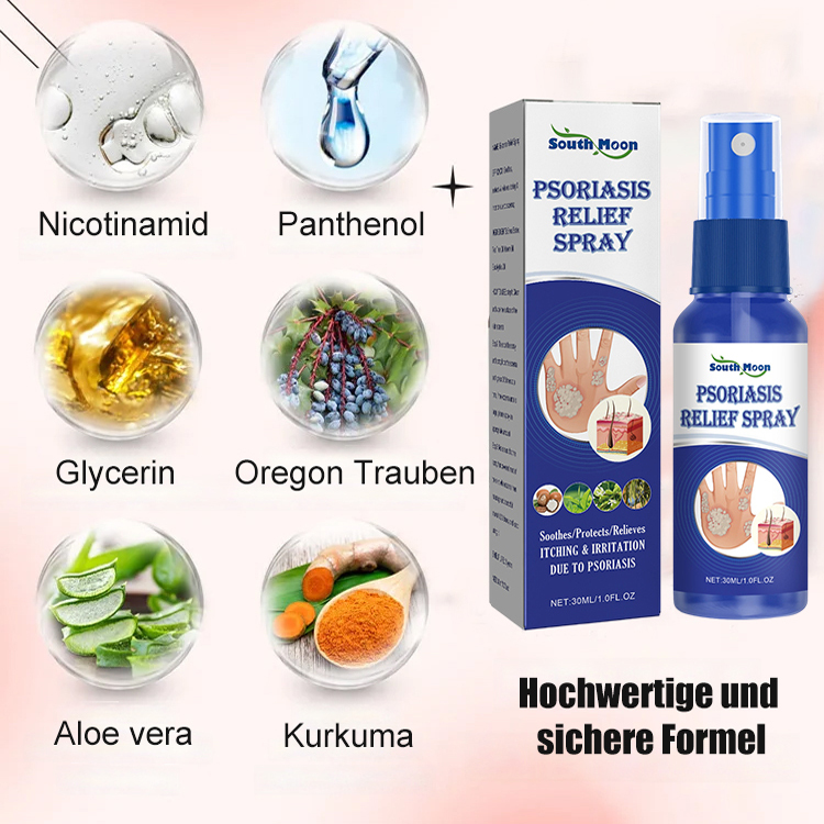 Psoriasis Stop Juckreiz und Schwellung Behandlung Spray