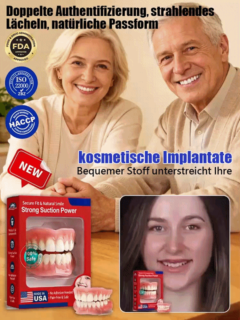 Tragbares Zahnprothesen-Etui Set – Lächeln Sie wieder selbstbewusst