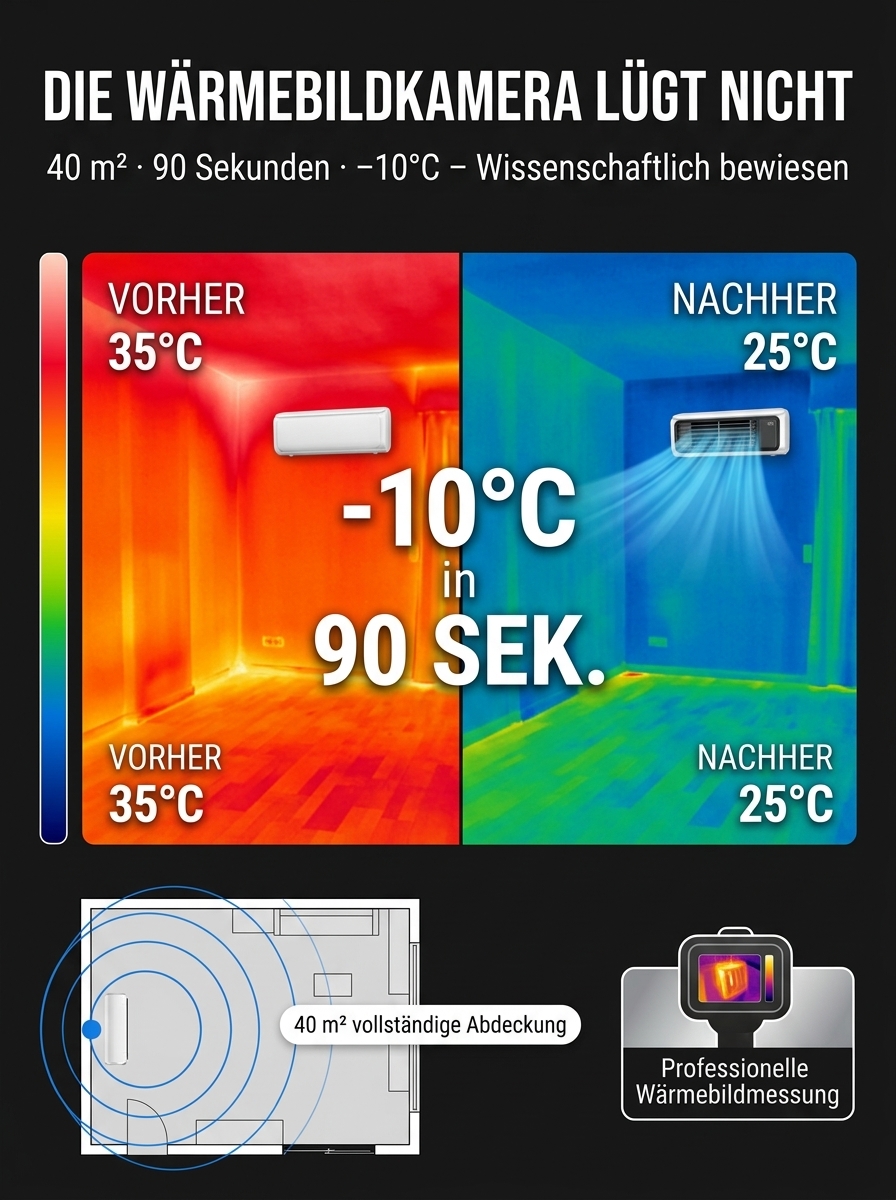 Wandmontierter Luftzirkulations-Küchen-Klimaturmventilator