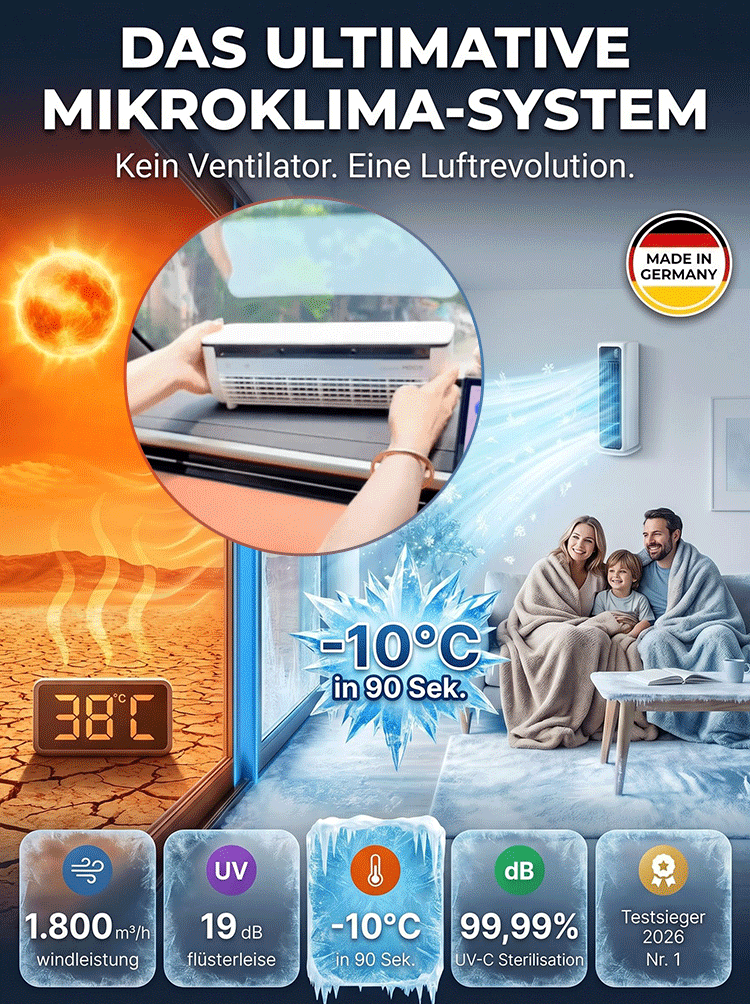 Wandmontierter Luftzirkulations-Küchen-Klimaturmventilator