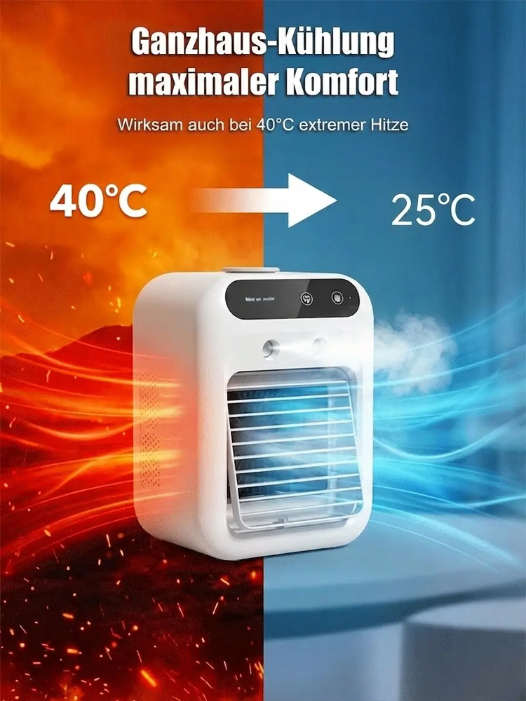  Tischklimaanlage mit Sprühnebelkühlung